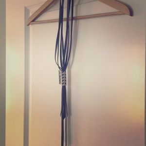 Fiona Paxton leather and beaded necklace